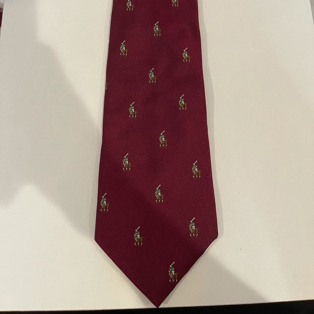 Polo Ralph Lauren maroon tie